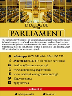 DID YOU KNOW YOU CAN TALK TO PARLIAMENT OF GHANA USING NEW DIGITAL TOOLS?