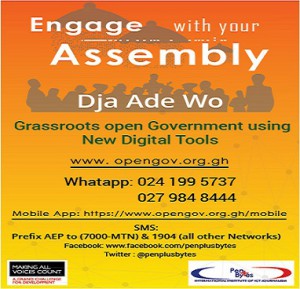 PENPLUSBYTES LAUNCHES ADA GRASSROOT OPEN GOVERNMENT PROJECT
