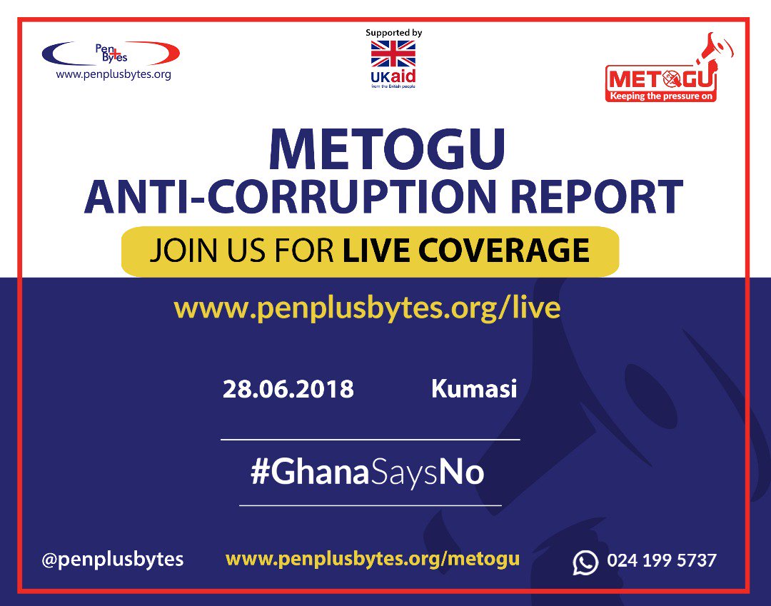 Corruption Perception High in Ashanti Region Despite Being NPP stronghold: Penplusbytes Metogu Report Findings