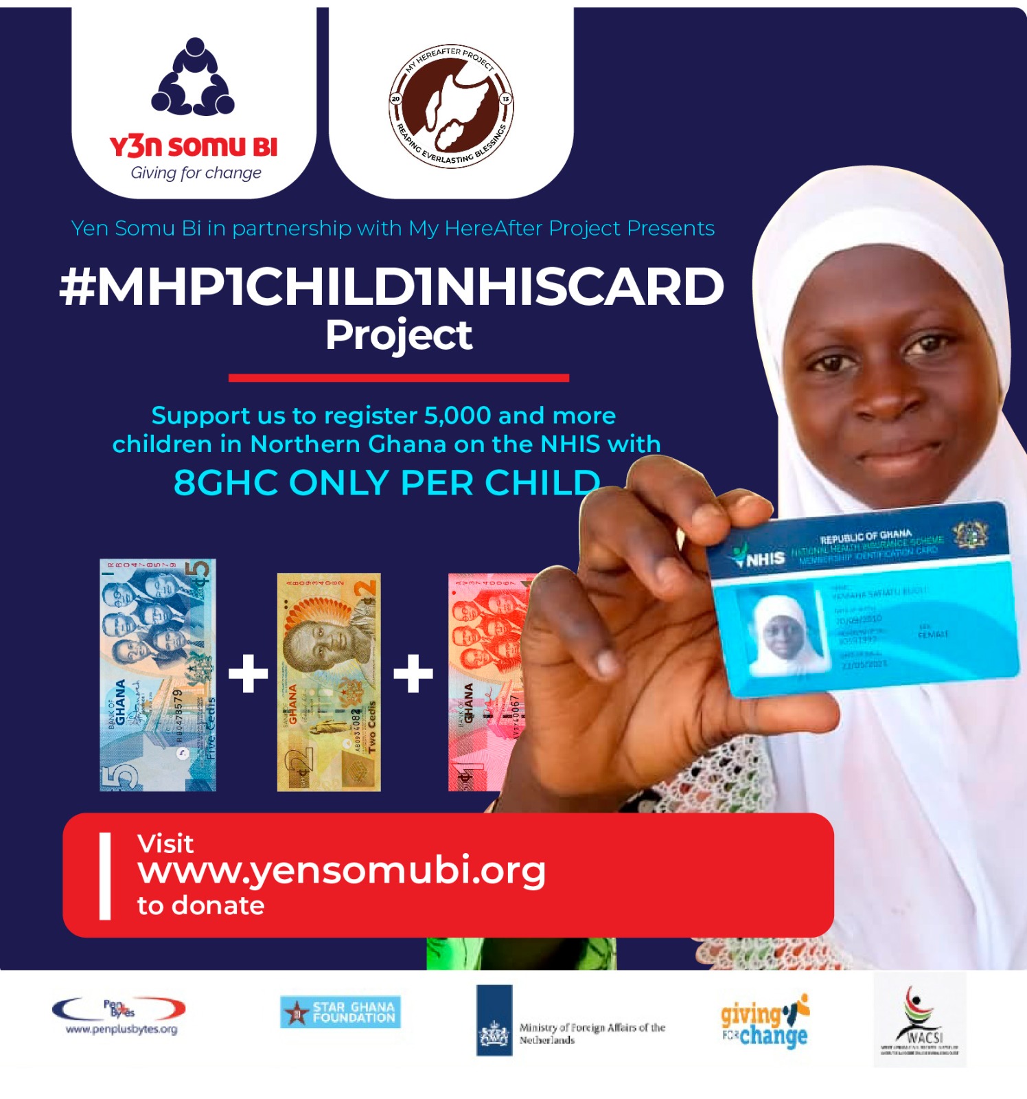 Penplusbytes’ Giving for Change Christmas: A campaign to support the “One Child, One NHIS Card Project” on Yen Somu Bi Crowdfunding Platform